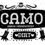 Camo Dirt Font - Featured Image