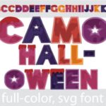 Camo Halloween Font - Featured Image