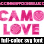 Camo Love Font - Featured Image