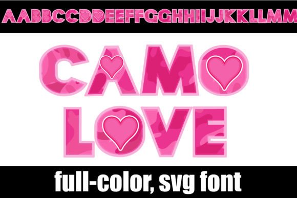 Camo Love Font - Featured Image
