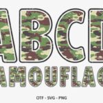 Camouflage Font - Featured Image