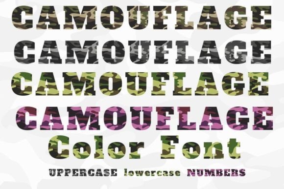 Camouflage Font - Featured Image