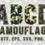 Camouflage Font - Featured Image