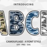 Camouflage Font - Featured Image