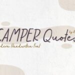 Camper Quotes Font - Featured Image