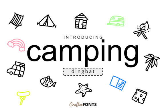 Camping Doodle Font - Featured Image