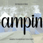 Camping Font - Featured Image