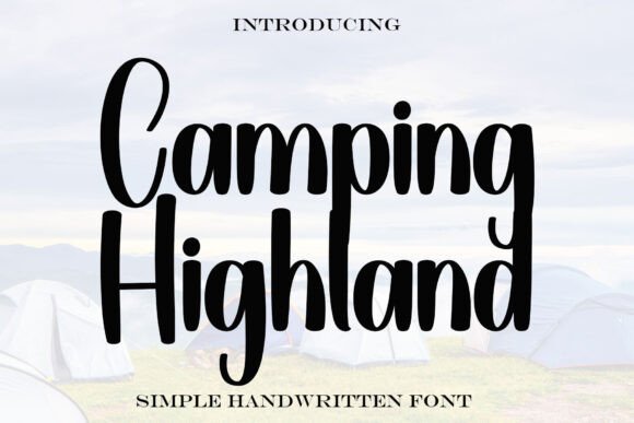 Camping Highland Font - Featured Image