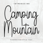 Camping Mountain Font - Featured Image