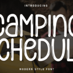 Camping Schedule Font - Featured Image