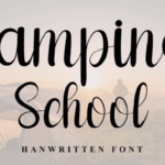 Camping School Font - Featured Image