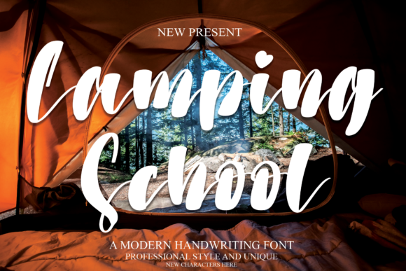 Camping School Font - Featured Image