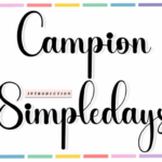 Campion Simpledays Font - Featured Image