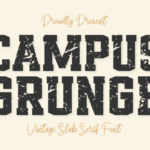 Campus Grunge Font - Featured Image
