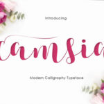 Camsia Font - Featured Image