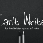 Can't Write Font - Featured Image