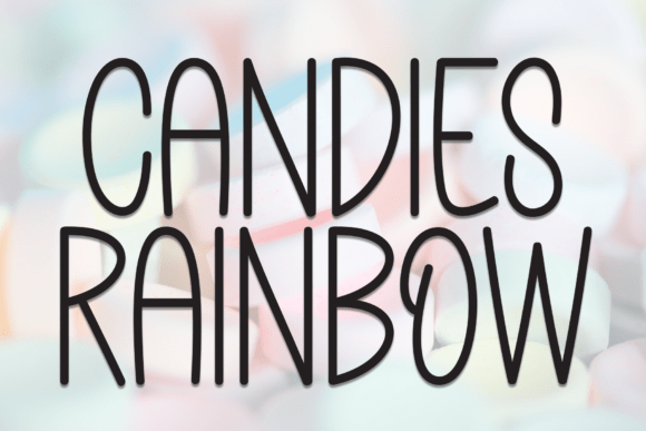 Candies Rainbow Font - Featured Image