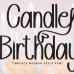 Candle Birthday Font - Featured Image