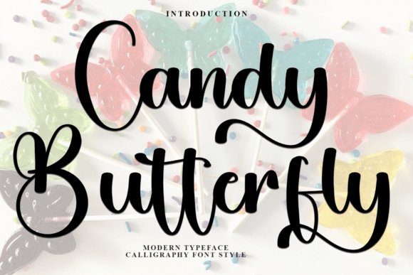 Candy Butterfly Font - Featured Image