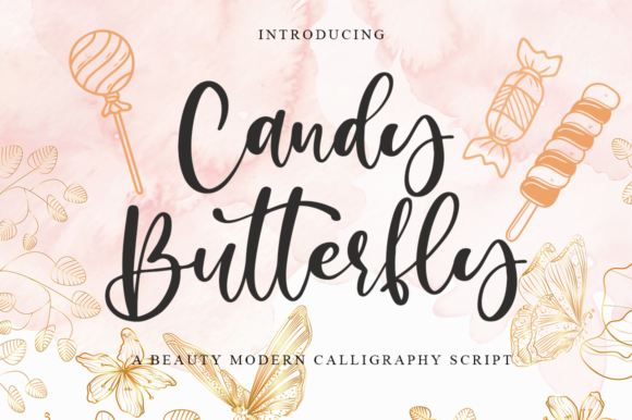 Candy Butterfly Font - Featured Image