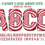 Candy Cane Army Font - Featured Image