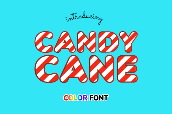 Candy Cane Font - Featured Image