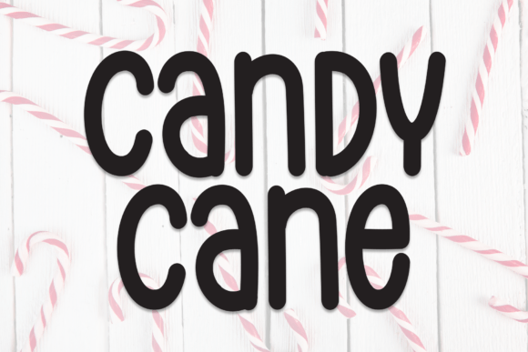 Candy Cane Font - Featured Image