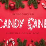 Candy Cane Font - Featured Image