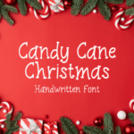 Candy Cane Font - Featured Image
