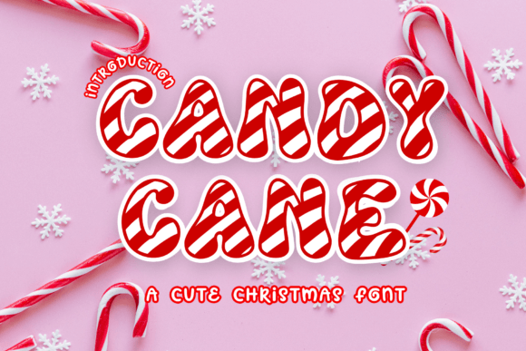 Candy Cane Font - Featured Image