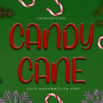 Candy Cane Font - Featured Image