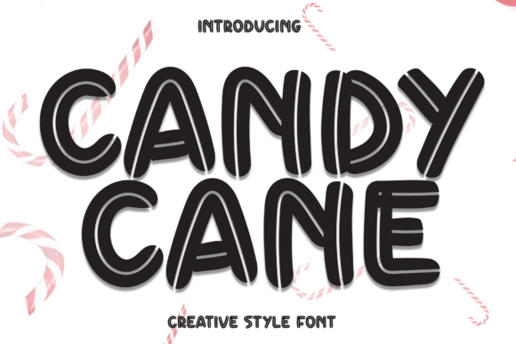 Candy Cane Font - Featured Image