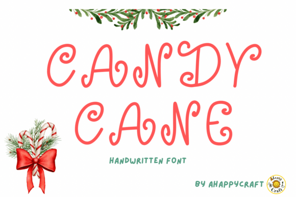 Candy Cane Font - Featured Image