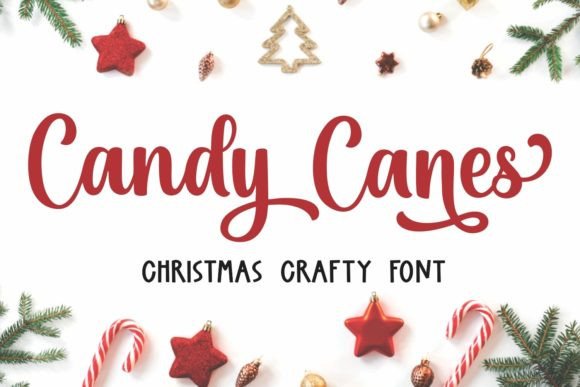 Candy Canes Font - Featured Image