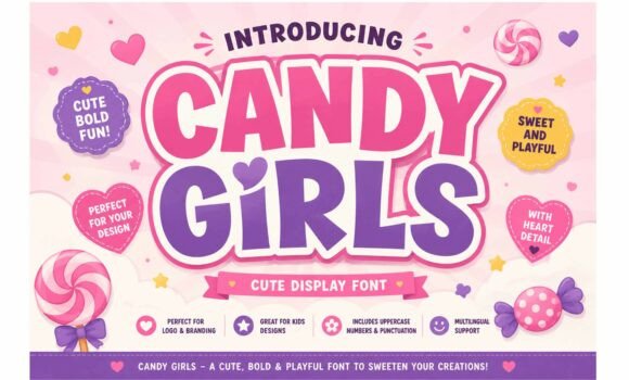 Candy Girls Font - Featured Image