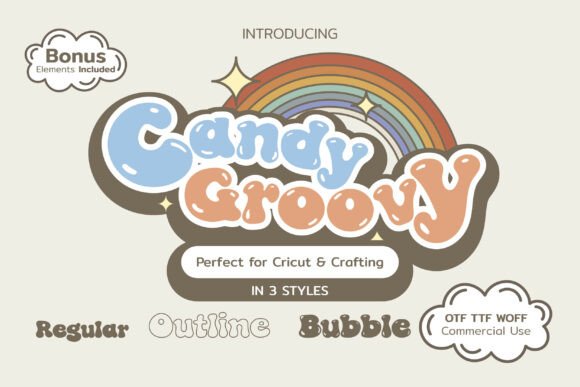 Candy Groovy Font - Featured Image