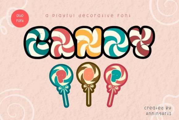 Candy Pop Duo Font - Featured Image