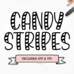 Candy Stripes Font - Featured Image