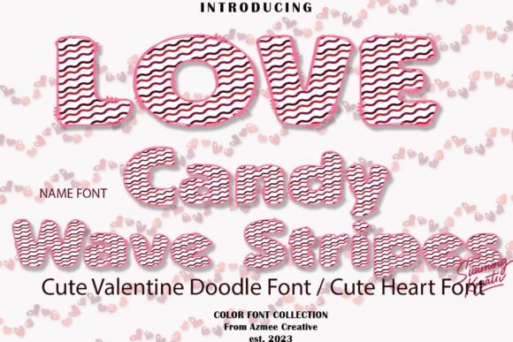 Candy Wave Stripes Font - Featured Image