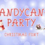 Candycane Party Font - Featured Image