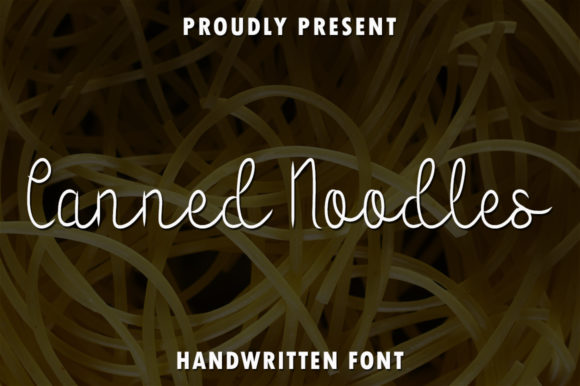 Canned Noodles Font - Featured Image