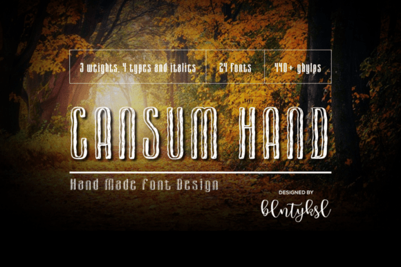 Cansum Hand Font - Featured Image