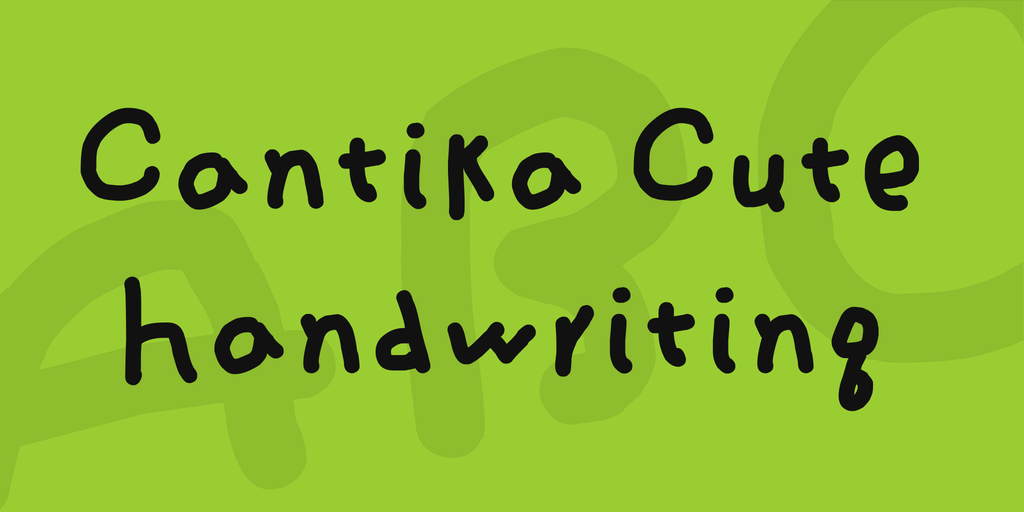 Cantika Cute Handwriting Font - Featured Image