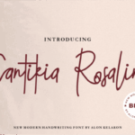 Cantikia Rosalina Font - Featured Image