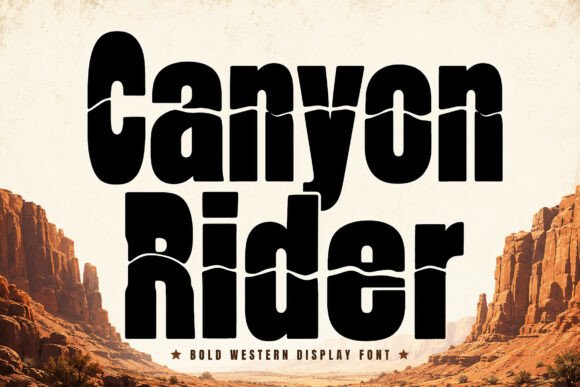 Canyon Rider Font - Featured Image