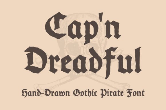Cap’n Dreadful Font - Featured Image