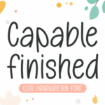 Capable Finished Font - Featured Image