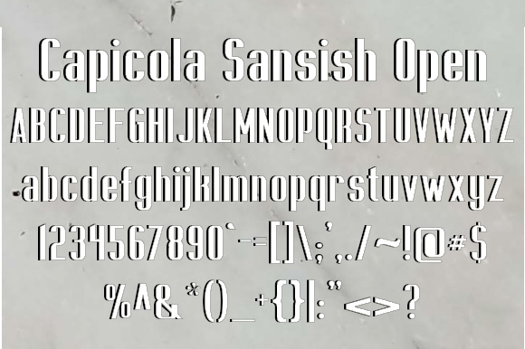 Capicola Sansish Open Font - Featured Image
