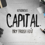 Capital Dry Brush Font - Featured Image