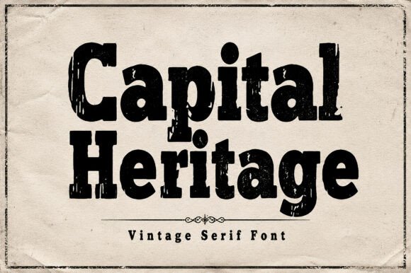 Capital Heritage Font - Featured Image